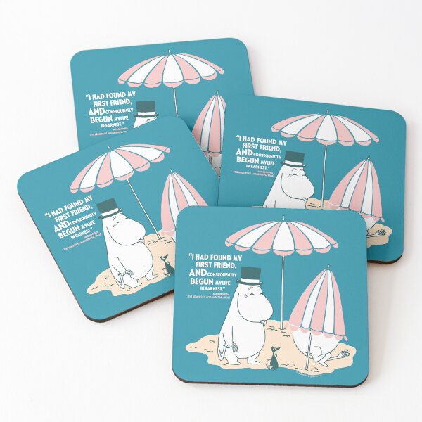 Item preview, Moomin Found My Friend The Memoirs Of Moominpappa Quote designed and sold by MoominStore.