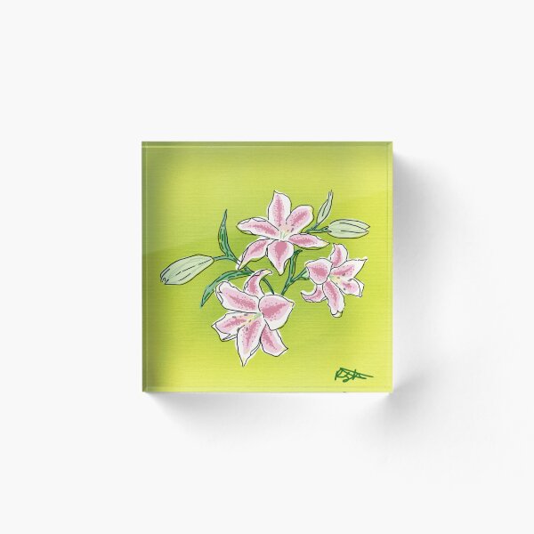 Item preview, painted lilies designed and sold by RUESH.