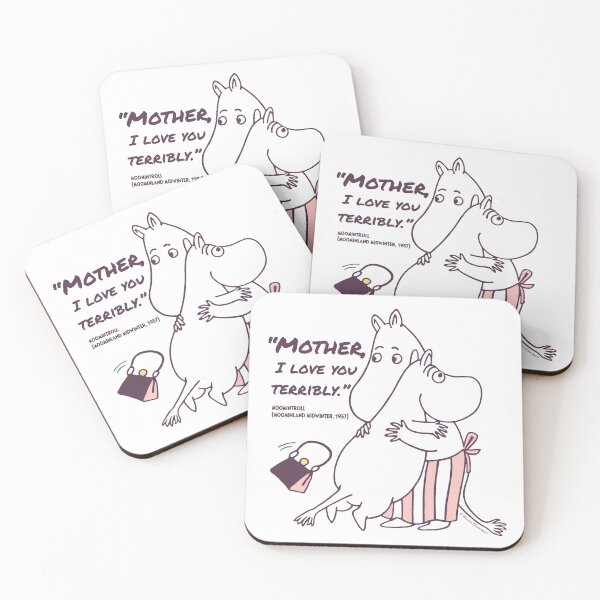 Item preview, Moomin I Love You Moominland Midwinter Moomintroll Quote designed and sold by MoominStore.