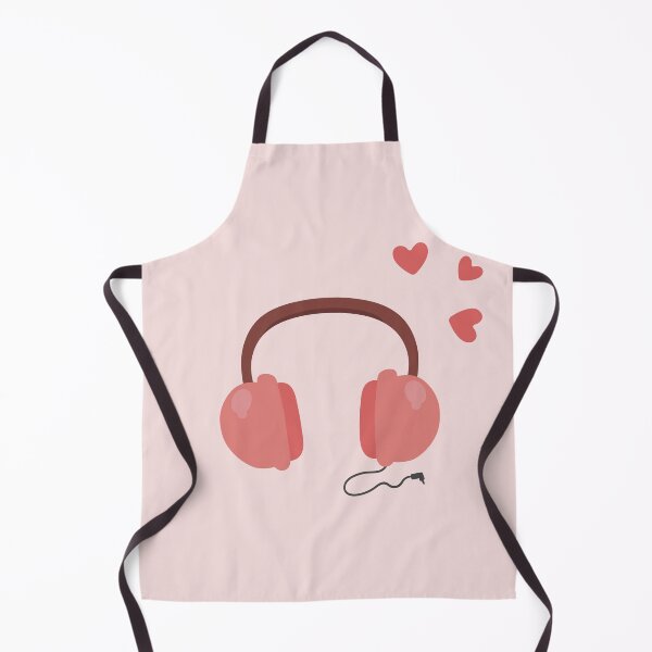 Item preview, Flat Design Headphones with Love designed and sold by AlginaPugachova.