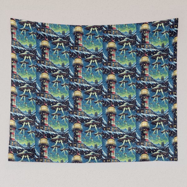 Item preview, lighthouse and ufo s designed and sold by Dogandesighn.