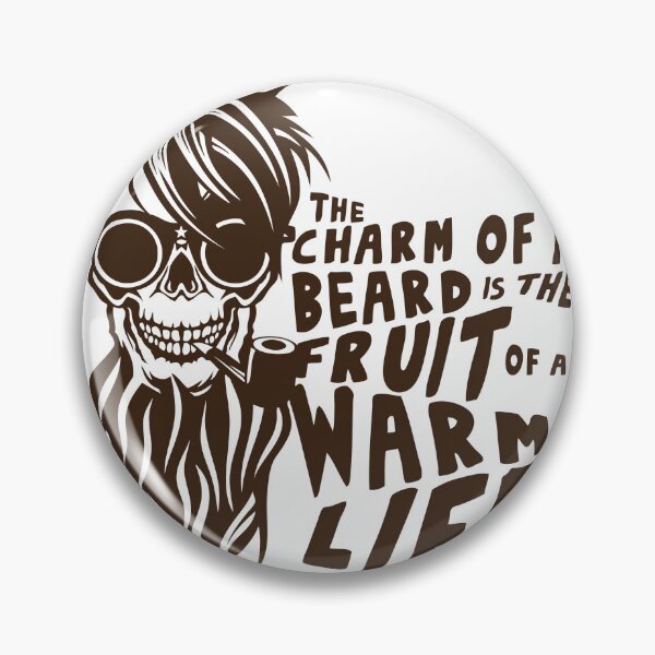 Item preview, skull hipster bearded quote charm beard fruit warm life pipe punk designed and sold by Achille3777.