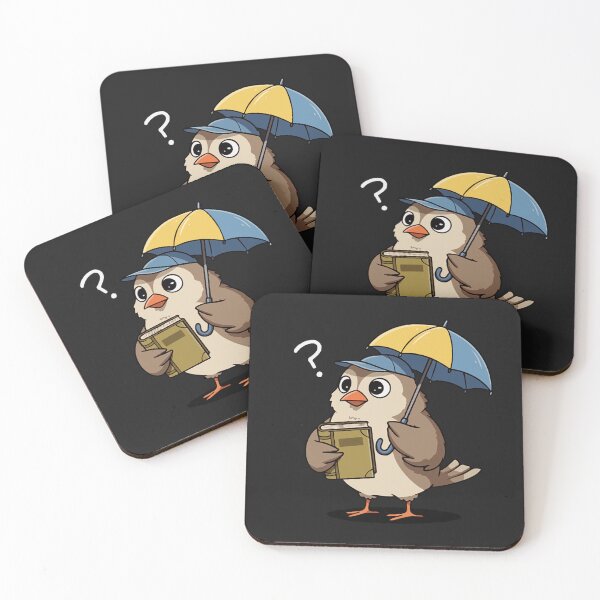 Item preview, SPARROW READING A BOOK WITH AN UMBRELLA designed and sold by Gadget80.