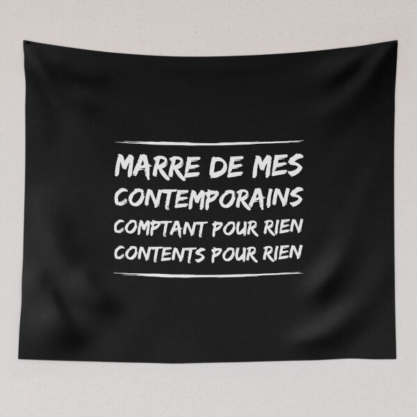 Item preview, FED UP WITH MY CONTEMPORARIES, COUNTING FOR NOTHING, HAPPY FOR NOTHING (misanthropy) designed and sold by francoisville.