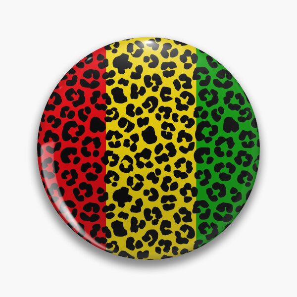 Item preview, Rasta Coloured Leopard Print Pattern designed and sold by HotHibiscus.