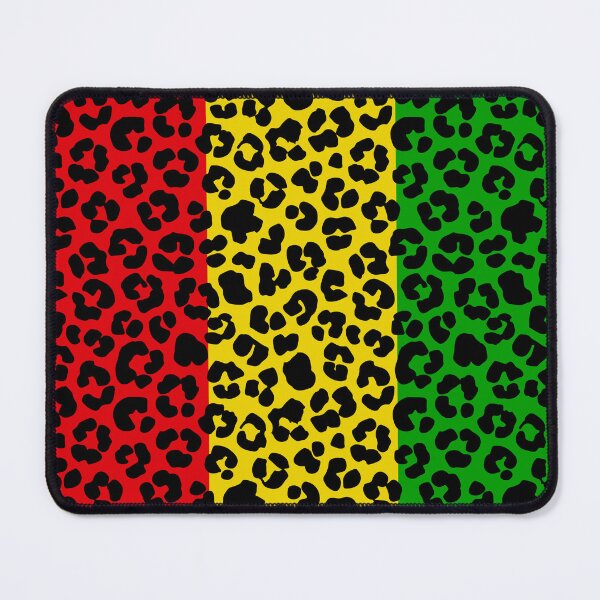 Item preview, Rasta Coloured Leopard Print Pattern designed and sold by HotHibiscus.