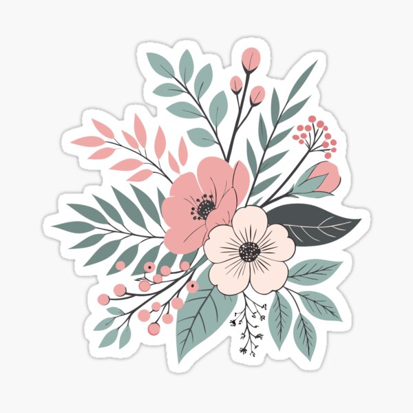 Vista previa del artículo con la obra «Ramo de rosas de acuarela floral», diseñado y vendido por Bruno's Corner.