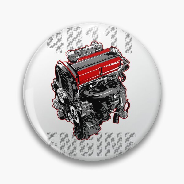 Item preview, 4B11T Engine - The Power of Mitsubishi's Turbocharged Heart Art designed and sold by Not Hugo.