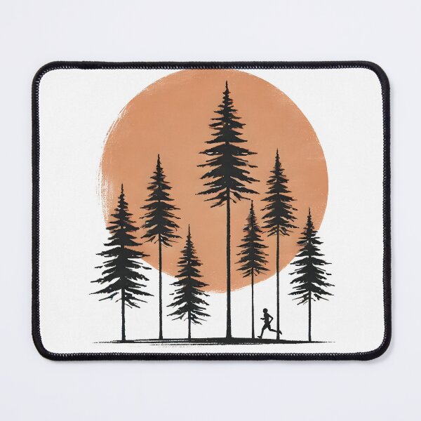Item preview, Minimalist Trail Runner at Sunset designed and sold by ImaginPictura.