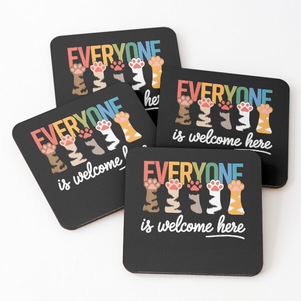 Item preview, Everyone Is Welcome Here Cat Paw Teacher Equality designed and sold by FantasyFablesC.