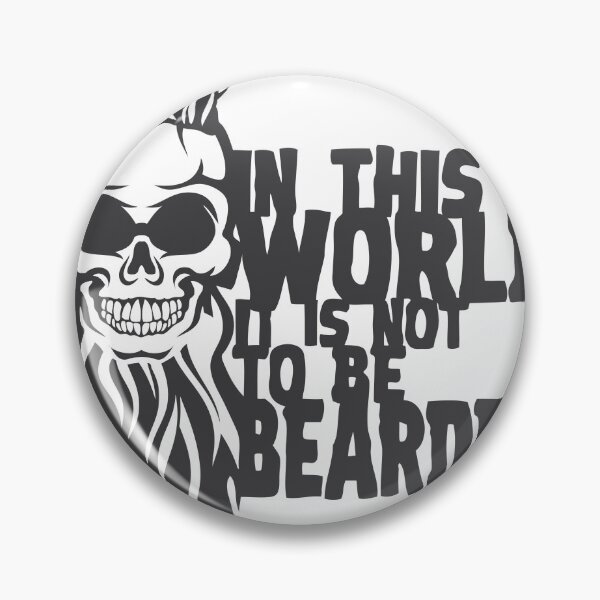 Item preview, skull hipster bearded quote world bearded beard humor designed and sold by Achille3777.