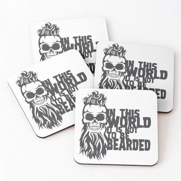 Item preview, skull hipster bearded quote world bearded beard humor designed and sold by Achille3777.