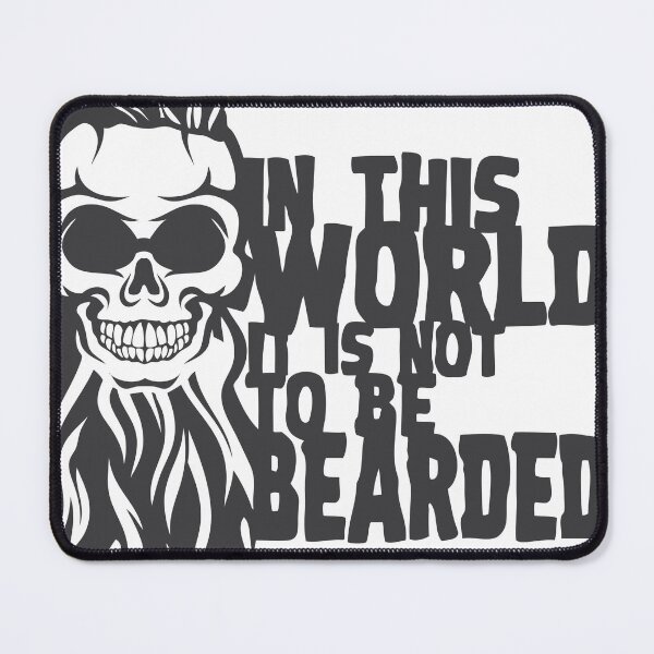Item preview, skull hipster bearded quote world bearded beard humor designed and sold by Achille3777.