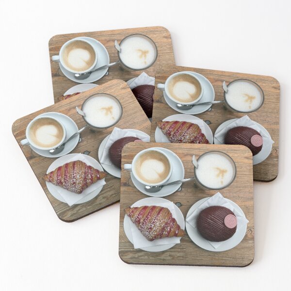 Item preview, Valentine Bakery Visit with raspberry croissant and coffee designed and sold by blacctapioca.