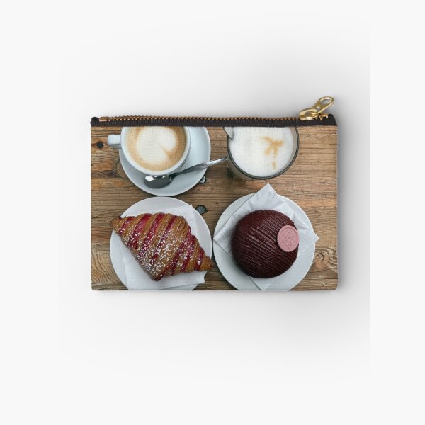 Item preview, Valentine Bakery Visit with raspberry croissant and coffee designed and sold by blacctapioca.