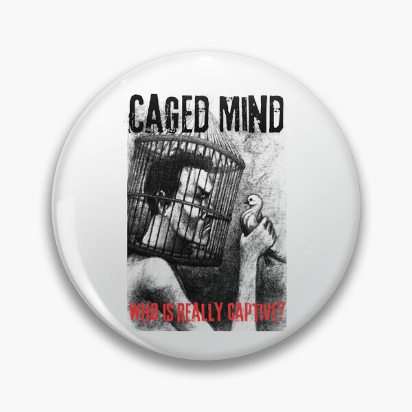 Item preview, Caged Mind - Who's Really Captive? - Thought Provoking Artwork designed and sold by Anomaly Effect.