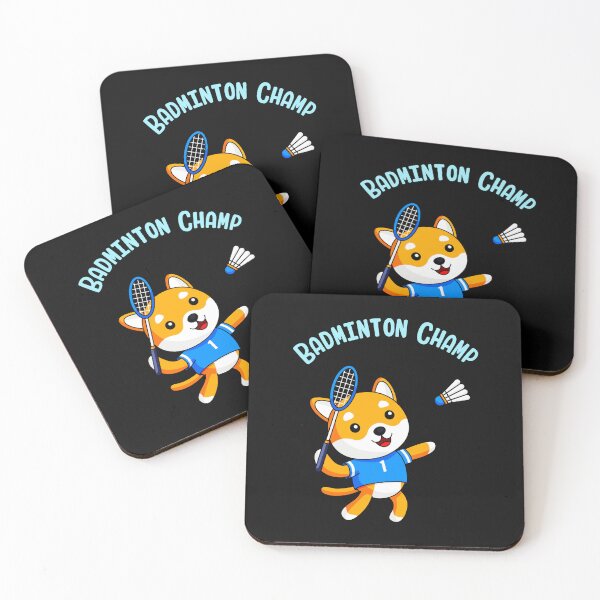 Item preview, Badminton Champion Cute Dog Kids Sport designed and sold by allistermariam.