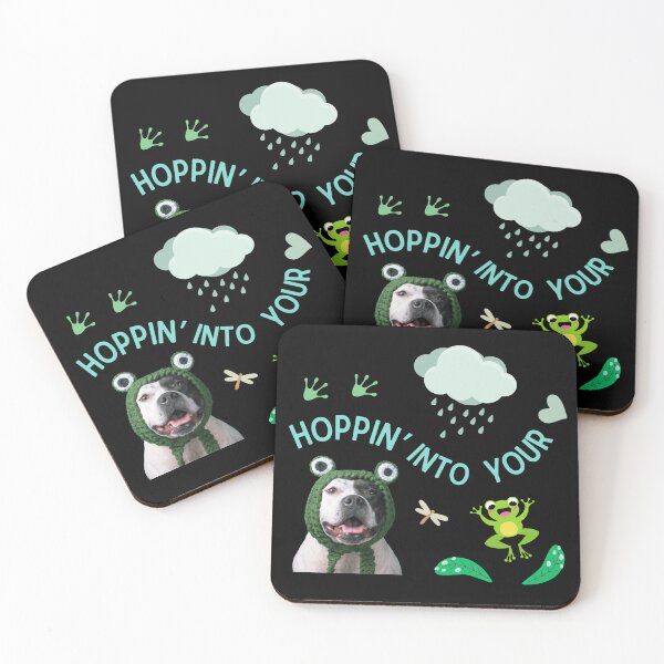 Item preview, Hoppin’ Into Your Heart – Funny Frog Dog Lover Design designed and sold by TheBeeKindSpace.