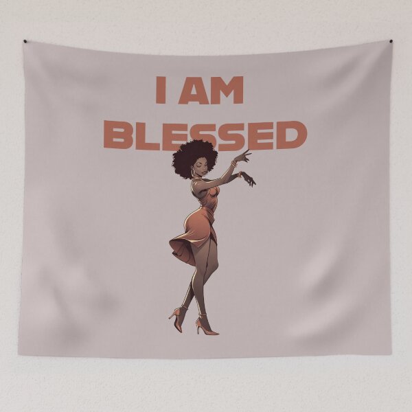 Item preview, I AM BLESSED AFRO WOMAN designed and sold by La Loca.