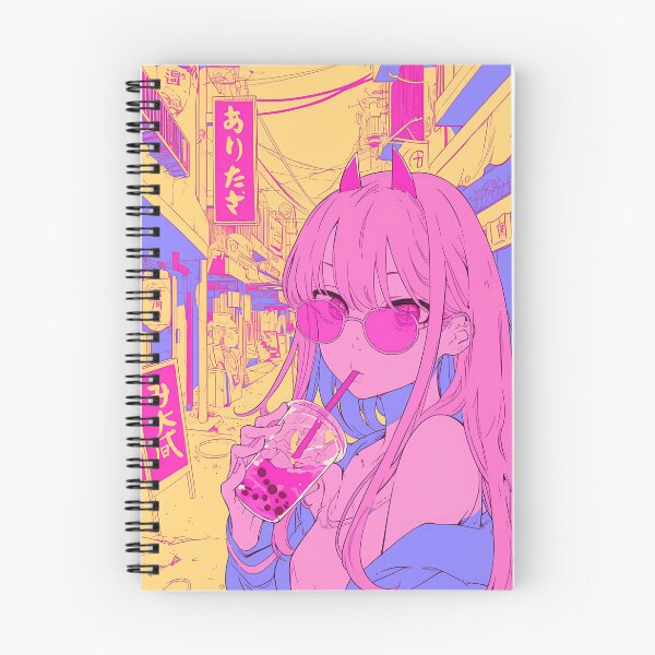 Item preview, Cute Fiend Boba Time Waifu Anime  designed and sold by AnimeArsenalPrints.