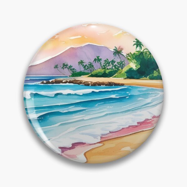 Item preview, Pastel Hawaii Watercolor Paradise Summer Vibes designed and sold by ErSaSolutions.