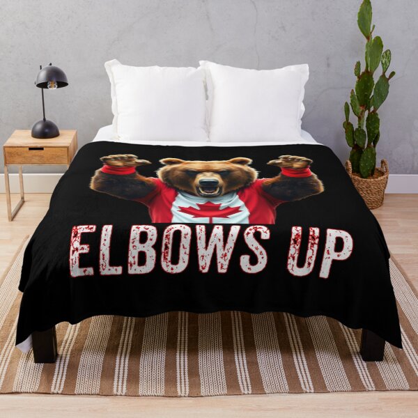 Item preview, Canada Elbows Up Angry Grizzly Bear - Canadian Proud  designed and sold by Smix Pixels.