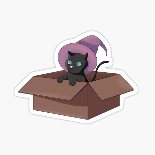 Artikel-Vorschau von Katze in einer Kiste, designt und verkauft von ArtsyMoonwaves.