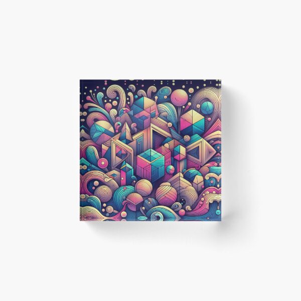 Item preview, Neon colors and geometric decorative pattern  designed and sold by Dogandesighn.