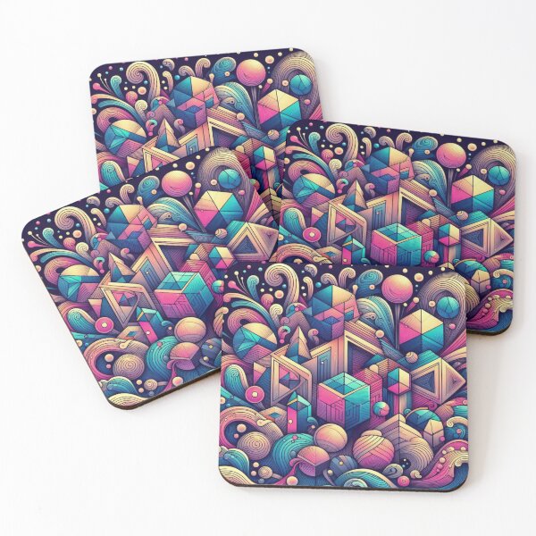 Item preview, Neon colors and geometric decorative pattern  designed and sold by Dogandesighn.