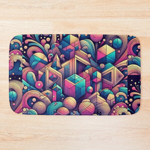 Item preview, Neon colors and geometric decorative pattern  designed and sold by Dogandesighn.