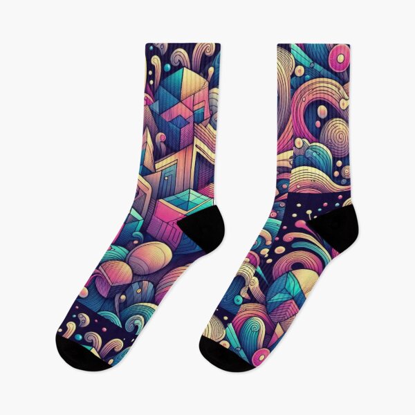 Item preview, Neon colors and geometric decorative pattern  designed and sold by Dogandesighn.