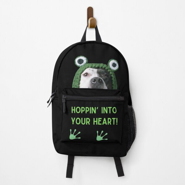 Item preview, Hoppin’ Into Your Heart – Funny Frog Dog Lover Design designed and sold by TheBeeKindSpace.