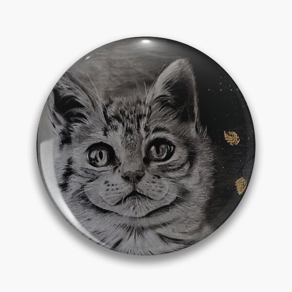 Item preview, Hand painted 'Golden Whiskers' for cat lovers designed and sold by Inkoverse32.