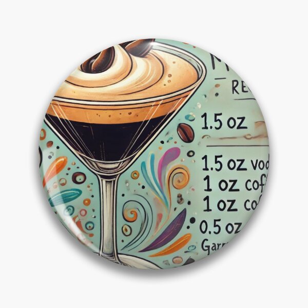 Item preview, Espresso Martini Recipe and Artwork - Cocktail Art designed and sold by LondonArtTravels.