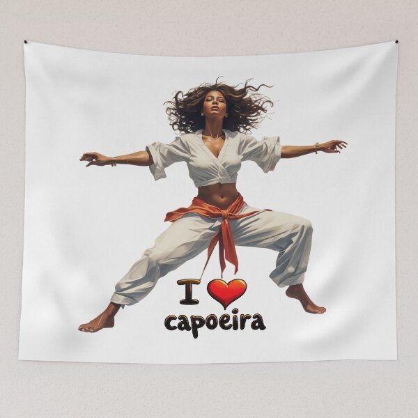 Item preview, Dynamic Capoeira Art - I Love Capoeira Design designed and sold by latelierdechris.