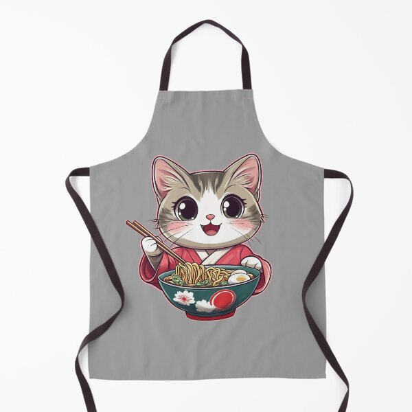 Item preview, Cute cat eating ramen designed and sold by dharanna.