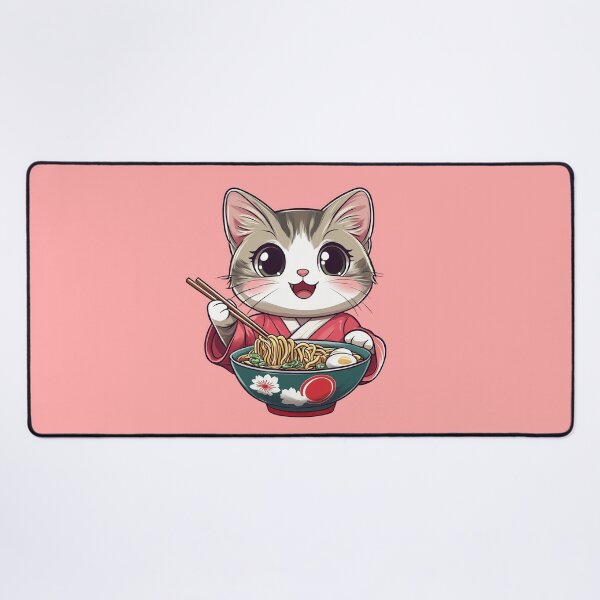 Item preview, Cute cat eating ramen designed and sold by dharanna.