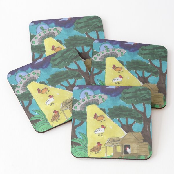 Item preview, chickens being abducted designed and sold by guilhernunes.