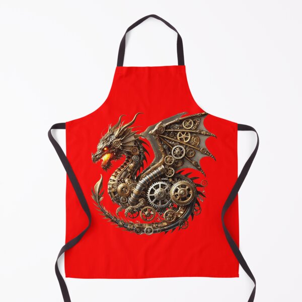 Item preview, Tytuł: Majestic Steampunk Dragon – Mechanical fantasy beast designed and sold by DesignsByHania.