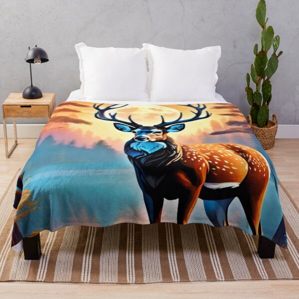 Item preview, Moonlit Deer Stance Design designed and sold by Health And Fitness Posts e-Store.