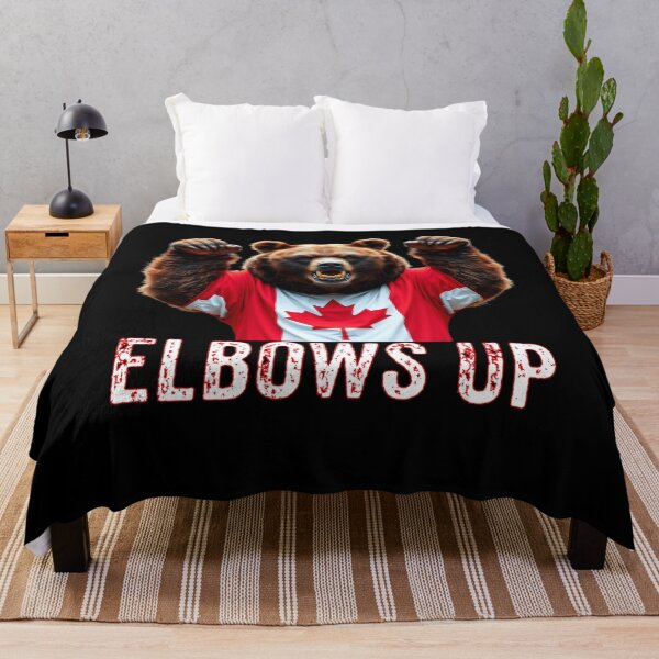 Item preview, Canada Elbows Up Angry Grizzly Bear - Canadian Proud designed and sold by Smix Pixels.