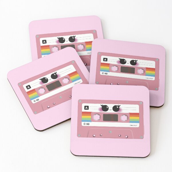 Artikelvorschau, Pinke Kassette – Ästhetik der 1990er entworfen und verkauft von Designs By Amber.