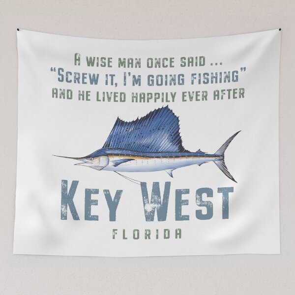 Item preview, Key West Florida Fishing Wise Man designed and sold by Futurebeachbum.