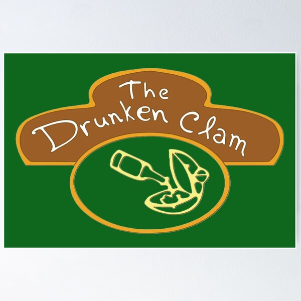 Item preview, Family Guy - Drunken Clam Logo designed and sold by PopCookies.