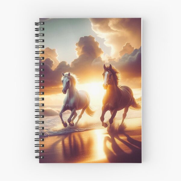 Item preview, Freedom by the sea – wild horses at sunset designed and sold by M-Masterpieces.