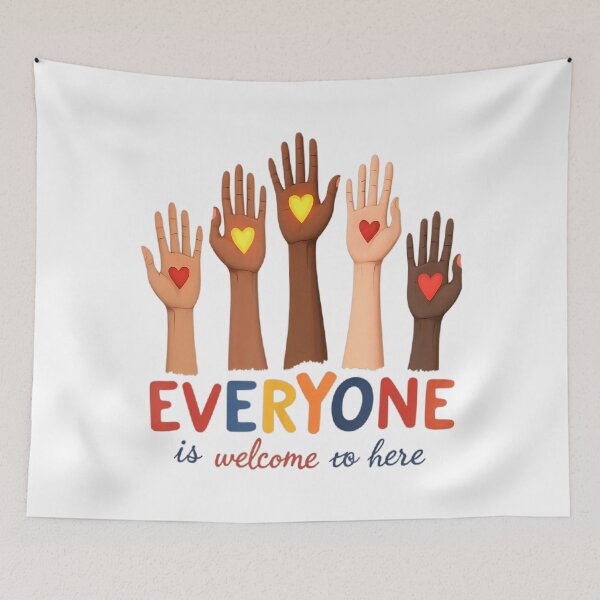 Item preview, Everyone Is Welcome Here Teacher Belongs Educator designed and sold by FantasyFablesC.