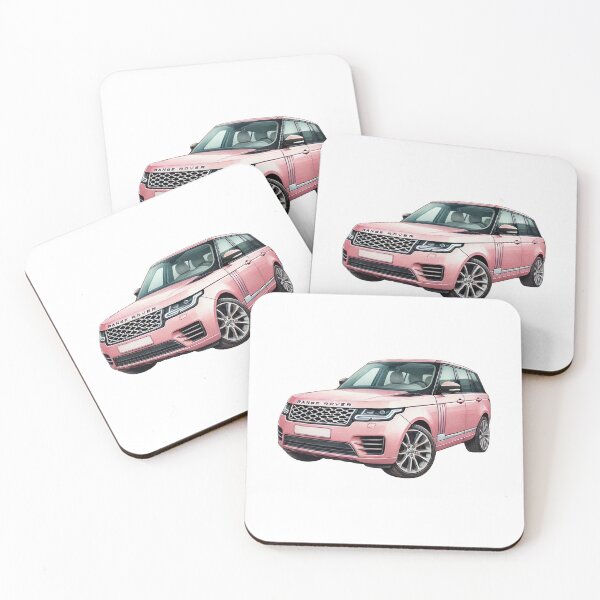 Item preview, Pink Watercolor Range Rover – Luxury Car Art designed and sold by cerasellashop.
