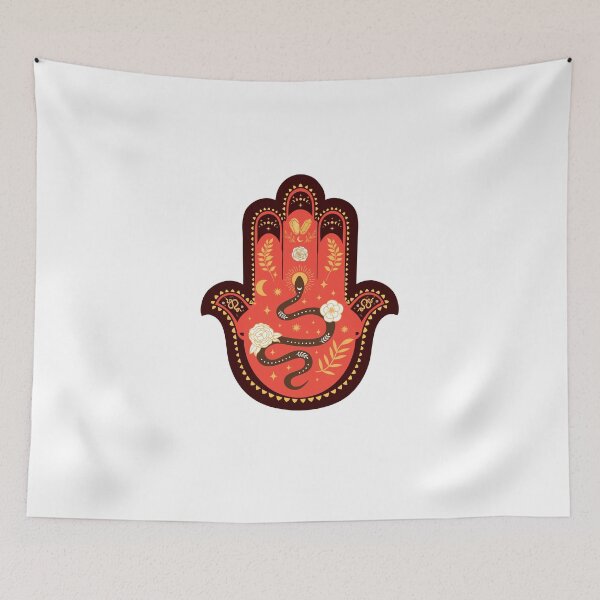 Item preview, Year of the snake hamsa hand designed and sold by hamsasoul.