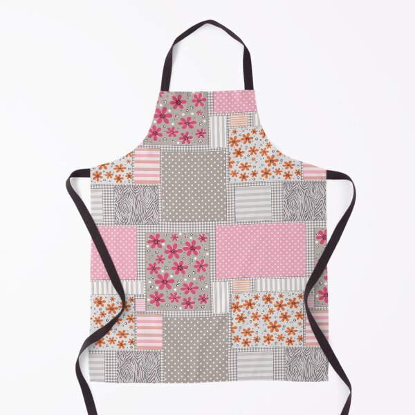 Item preview, Bright patchwork of scraps of flowers polka dots striped designed and sold by fuzzyfox.
