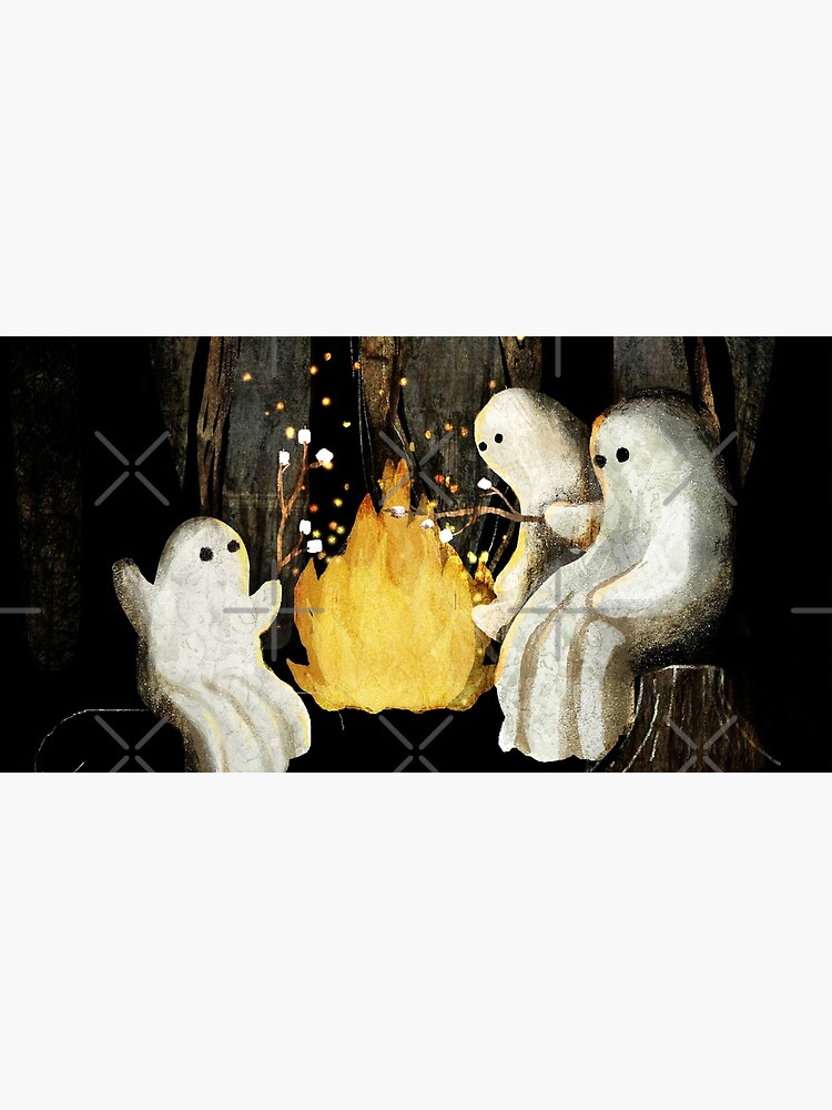 Thumbnail 5 of 5, Mouse Pad, Marshmallows and ghost stories designed and sold by katherineblower.